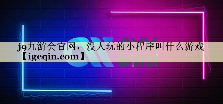 j9九游会官网，没人玩的小程序叫什么游戏